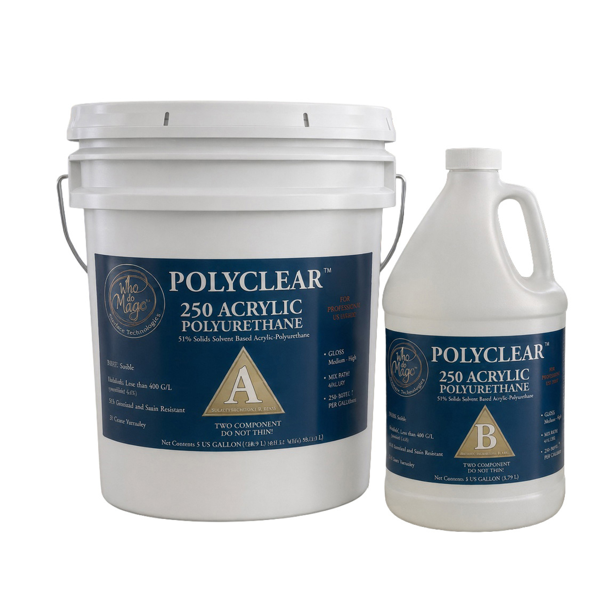 PolyClear 250 5 Gallon Kit AB 1to1