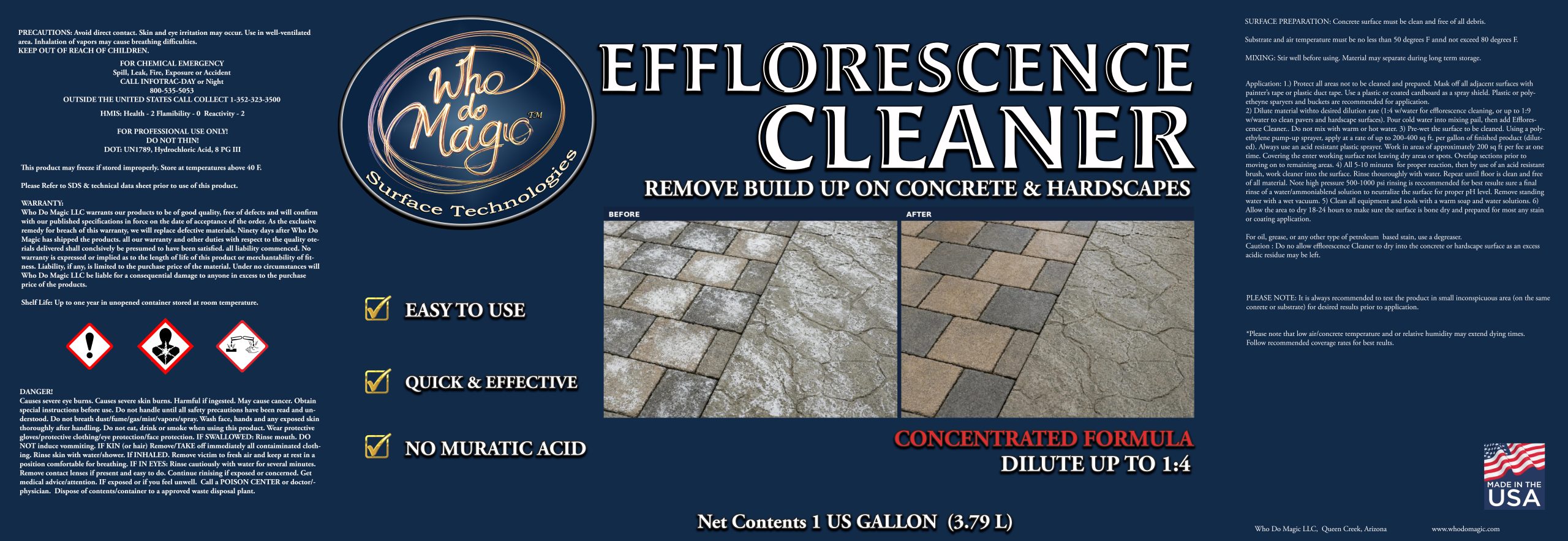 Efflorescene Cleaner 1 Gallon