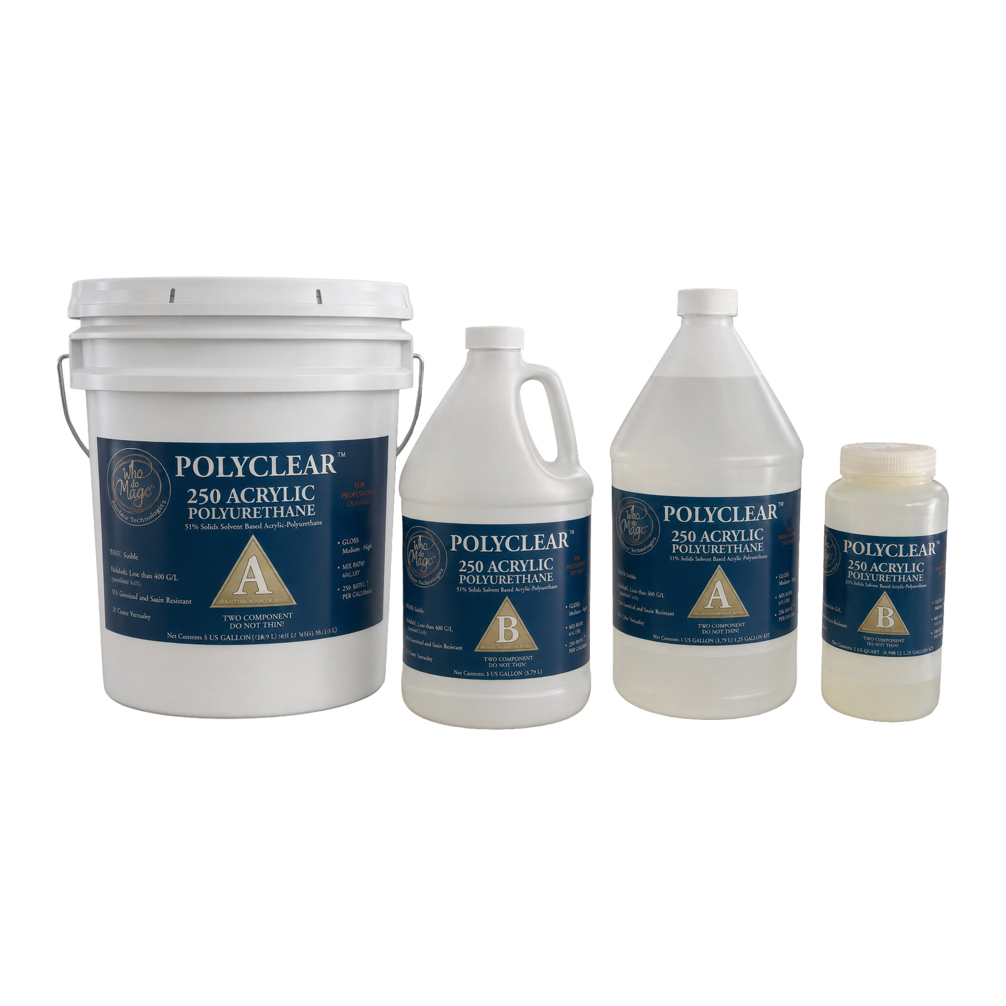Family of PolyClear 250 1to1